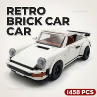 1458PCS Retro Car Building Blocks Set 2in1 Race Car Classic Car STEM Toy forTeens Adults Creative DIY Gift for Christmas image 3