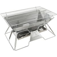 CAMPINGMOON MT-3 Large Folding BBQ Grill Stainless Steel Barbecue Grill BBQ Oven Grill