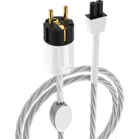 HIFI Mini8 Power Cable Audiophile 7N OCC Silver plated Power Cord US/EU/AU with Gold plated and an mini8-shaped tail connector
