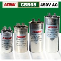 CBB65 20uF 25uF 30uF 35uF 50uF 55uF 60uF 65uF 70uF 80uF 90uF 450V AC Motor Run Capacitor for Air Conditioner Compressor Start
