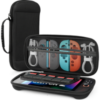 Hard Shell EVA Travel Case for Nintendo Switch 2 Portable Protective Carrying Bag with 5 Game Card Slots Shockproof Storage Case