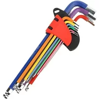 AliExpress STONEGO 9PCS Long Arm Allen Key Set Hex Key for Bicycle Repair Tool Set Sizes 15mm to 10mm Ideal for Bicycle Maintenance