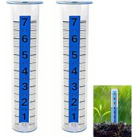 1/2PCS Rain Gauge 7" Capacity Clear Water Gauge for Rain with Large Numbers Scale Crack-Resistant Outdoor for Yard Garden Lawn