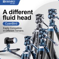 Benro CyanBird Blue bird Carbon Fiber Tripod CB259AFK/CFK/258 Camera SLR Stand Aluminum head Micro Single Handle hold W/FS20PRO