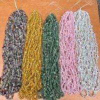 5-8mm Irregular Natural Stone Beads - Crystal Agate Gravel Chips Beads for DIY Jewelry Bracelet Making,39cm Length