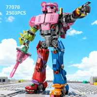 2026 Popular Games 2503pcs Mecha Team Leader Building Blocks Action Robot Puzzle Model Toys For Birthday Ornament Christmas Gift