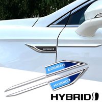 2pcs car accessory Side Doors Blade car stickers for Hybrid Synergy Drive Toyota Prius Camry Rav4 yaris Crown Auris ford