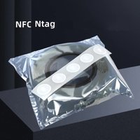 NFC Chip Tags S50 1K Blank Copy Clone Card UID Changeable RFID Sticker Ntags 10/50/100/500pcs