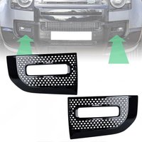 Gloss Black Fog Light Grille Cover Trim Bezel Replacement Defender 90 110 130 L663 2020- LR129432 LR129431