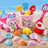Children's Cartoon Beach Sand Toy Set Summer Pool Beach Game Set Outdoor Sand Play Tools For Girls Shovel