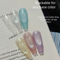 MIANEL 10ML/PCS Water Drop Top Coat Gel No Wipe Super Shiny Clear Nail Gel UV LED Cure Long Lasting Chip Manicure Top Coat Gel