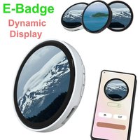 Smart Bluetooth Electronic Display Badge 7 Color LED Changing Images Digital Dynamic Badge App Control Two-Dimensional LED Badge