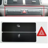 Button Repair Stickers Cover Trim Sticker Car Interior Decor Switch Knob Repair Sticker For A6 C5 1998- 2004