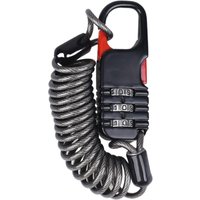 AliExpress Bike Helmet Lock 3 Digit Combination Security Lock Retractable Cable Motorcycle Helmet Lock Bicycle Basket Lock for Cycling