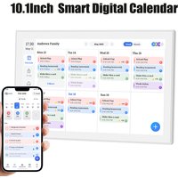10.1 Inch Digital Calendar Planner IPS HD Smart Touchscreen for Family WiFi Interactive Display Wall Planner Electronic Calendar