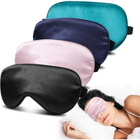 Imitated Silk Sleep Eye Mask Shading Eye Patch Portable Travel Relax Eyepatch Lunch Break Eye Cover Night Health Sleeping Shield