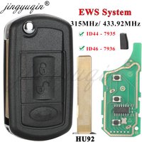 jingyuqin EWS ID44 / ID46 315/433.92Mhz Flip Car key for LAND ROVER Range Rover Vogue 2006-2009 HU92 3BTNFolding Remote Control