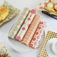 100pcs Printed Parchment Paper(18X18cm), Oil-Proof And Non-Stick, Ideal For Cooking And Baking Air Fryer Kitchen