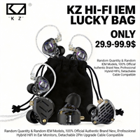 KZ Official Lucky Bag Multi-Tier Random HiFi IEM 3-10pcs Gale Dawn AS16 Pro Decet Duonic Saga Taurus Phantom 1Y Warranty