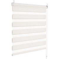 WOLTU Stores à double rouleau avec supports à clipser, sans perçage, stores translucides et occultants pour fenêtres et portes