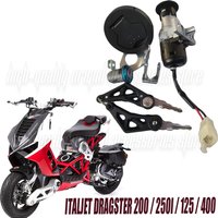 Original Spare Parts for Italjet Dragster 200 / 250i / 125 / 400 Motorcycle Ignition Switch Seat Fuel Tank Cap Lock Key Set