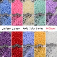 2mm Uniform Translucent Glass Seed beads Czech Small Craft Seed Beads For Jewelry Making Bracelet Necklace DIY Craft Accessories