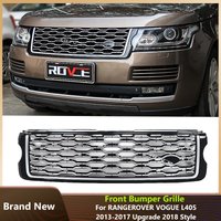 ROVCE New Style Front Bumper Upper Mesh Grills For Land Rover Range Rover Vogue L405 2013-2017 Upgrade to 2018-2022 Style
