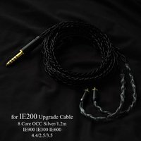 IE900 IE300 IE600 IE200 Heasets Cable 8 Core OCC Silver Mixed Plated Upgrade Cable 3.5mm with MIC 2.5 4.4 Balance Earphones Wire