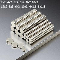 Super Strong Round Neodymium Magnet Powerful Magnetic NdfeB Permanent Refrigerator Magnet 4x2 5x2 5x3 6x2 6x3 8x2 10x2 10x3mm