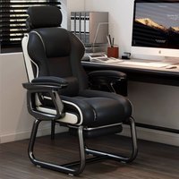 Home Computer Chair Comfortable Sedentary Desk Office Chair Reclining Sofa Casual Bow E-sports Chair Fixed Foot