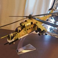 MOC Air Force MI-24S Armed Transport Helicopter Building Blocks BMP-2MS Tank Model Bricks WW2 Soldier Toys For Boy Gift