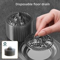 10Pcs Disposable Anti Blocking Drain Filter, Shower Floor Drainer Cover Sink Strainer, Bathroom Hair Garbage Catcher