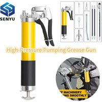 High-Pressure Pumping Grease Gun Oil Grease Tool Kit with Flexible Hose Manual Injector Car Motorcycle SUV Truck Repair Tools