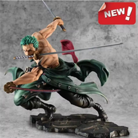 One Piece 21cm Anime Figure GK Roronoa Zoro Three-blade Sa-maximum Manga Anime Statue Action Figure Collection Model Kid Toy