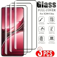 3Pcs 9D Curved Tempered Glass for Vivo X200s X200 Pro X200 100 Ultra Screen Protector For Vivo X100 Pro X100s X90 X90s X80 Pro