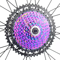Bike Rainbow Cassette 8/9/10/11/12 Speed 11-40/42/50T MTB Bicycle Freewheel Colorful Mountain Bike Sprocket K7 For Shimano/SRAM