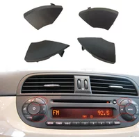 4Pcs/Set CD Button Replacement Parts Mold Cover For Radio Accessories Black Button Parts Car Interior Removal