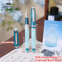 2026 Limited Edition JINHAO 82 Fountain Pen Engraved Glazed Bottle Color EF/F/M Writing Smooth Office School Supplies Stationery