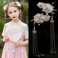 1 Pair of Fairy Flower Hair Clips, Children's Hair Accessories, Bridal Wedding Decorations, Suitable for Photography.