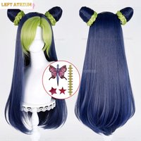 New! Anime Jolyne Cujoh Synthetic Hair Long 80cm Mixed Color Cosplay Anime Wig Heat Resistant Hair Halloween Party Wigs +Wig Cap