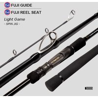 Hunthouse 2,65 m Shore Spinning Angelrute Allmächtiger Fujl Kohlefaser-2-teiliger Köder WT20-80g Salzwasser Hecht Seebarsch Fischgerät