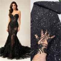 African Nigerian Groom Sequins Beads Lace Fabric 2026 High Quality French Tulle Lace Fabric For Bridal Dress Sewing Material