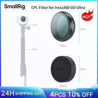 SmallRig CPL Filter for Insta360 GO Ultra with Silicone Lens Cover Rainbow High-Alumina Glass Snap-on Design -6087