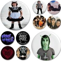 P-Pierce The S Badges Soft Button Pin Bright Printed Icon Gift For Friends Badge Collar Brooch Lapel Pin Metal