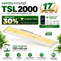 2026 MARS HYDRO TSL2000 300W LED Pflanzenlampe Dimmbar IR Vollspektrum Pflanzenleuchte LED Grow Light für Zimmerpflanzen und Blumen