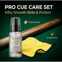 100ml Cue Shaft Oil & Microfiber Towel Set Premium Wood Conditioner Smooth Glide Polish Cleaner for Snooker Ash Pool Maple Cues