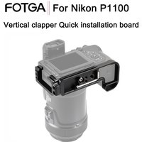 FOTGA For Nikon P1100 Quick Release L Plate Bracket Holder Hand Grip For Nikon P1000 Digital Camera For Arca Swiss Tripod Head