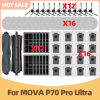 Compatible For MOVA P70 Pro Ultra Vacuum Cleaner Main Side Brush Dust Bag Filter Mop Cloth Accessories Replacement
