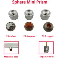 High Precision Sphere Mini Prism 25.4/12.7mm Magnetic Base Beads for Total Station Monitoring