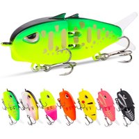 1/7PCS 6CM 6.5g Fishing Lure Slow Sinking Swimbait 2 Joints Bait 3D Eyes PVC Material for Bass Trout Predator Lure Pesca Gift